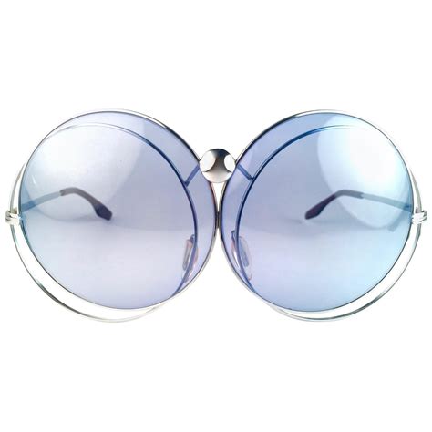 DiorUltra Silver Metal Oversized Sunglasses 